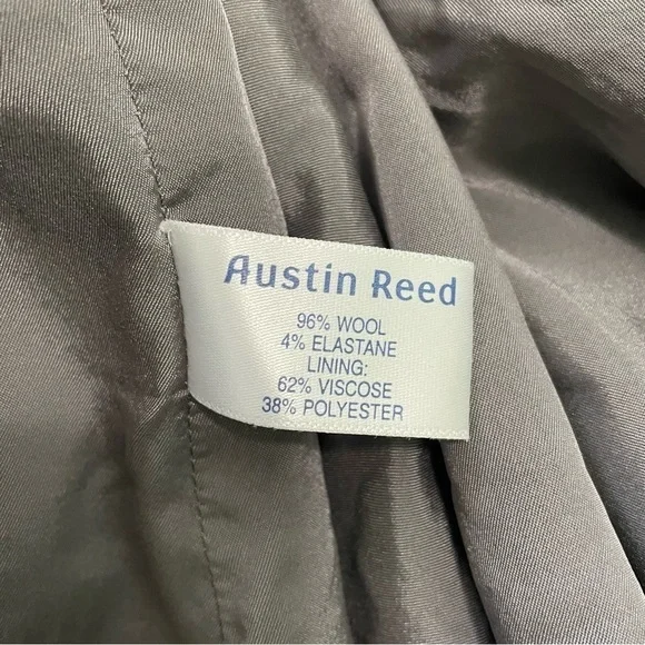 Austin Reed Vintage Wool Button Grey Jacket Small - Picture 8 of 8